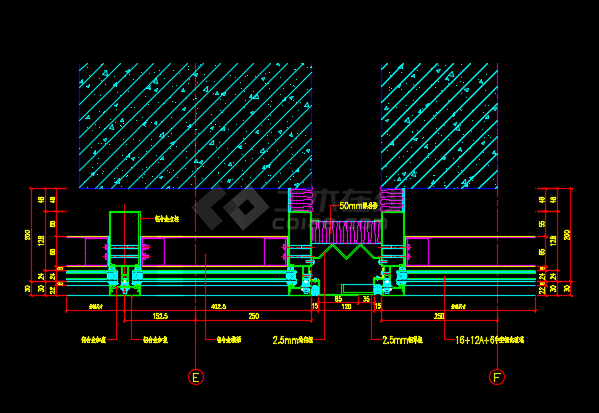 石材幕墙与玻璃幕墙变形缝的建筑节点设计详图解析